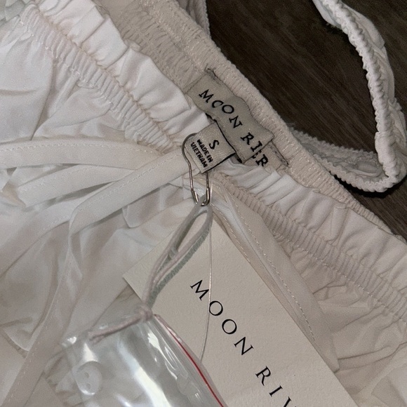 Moon River Corset Top Button Down Tiered Maxi Dress - Picture 7 of 11